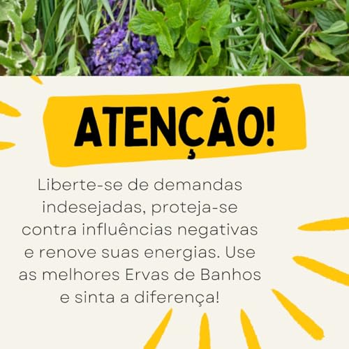 Banho de Ervas Naturais Sete Ervas - Limpeza e Proteção