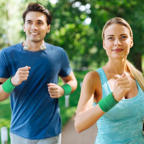 Image of Willbond Wrist Sweatbands, Sports Sweatbands for Competition, Sweat Absorbent, for Basketball, Tennis, Football, Running and Work (Pack of 6)
