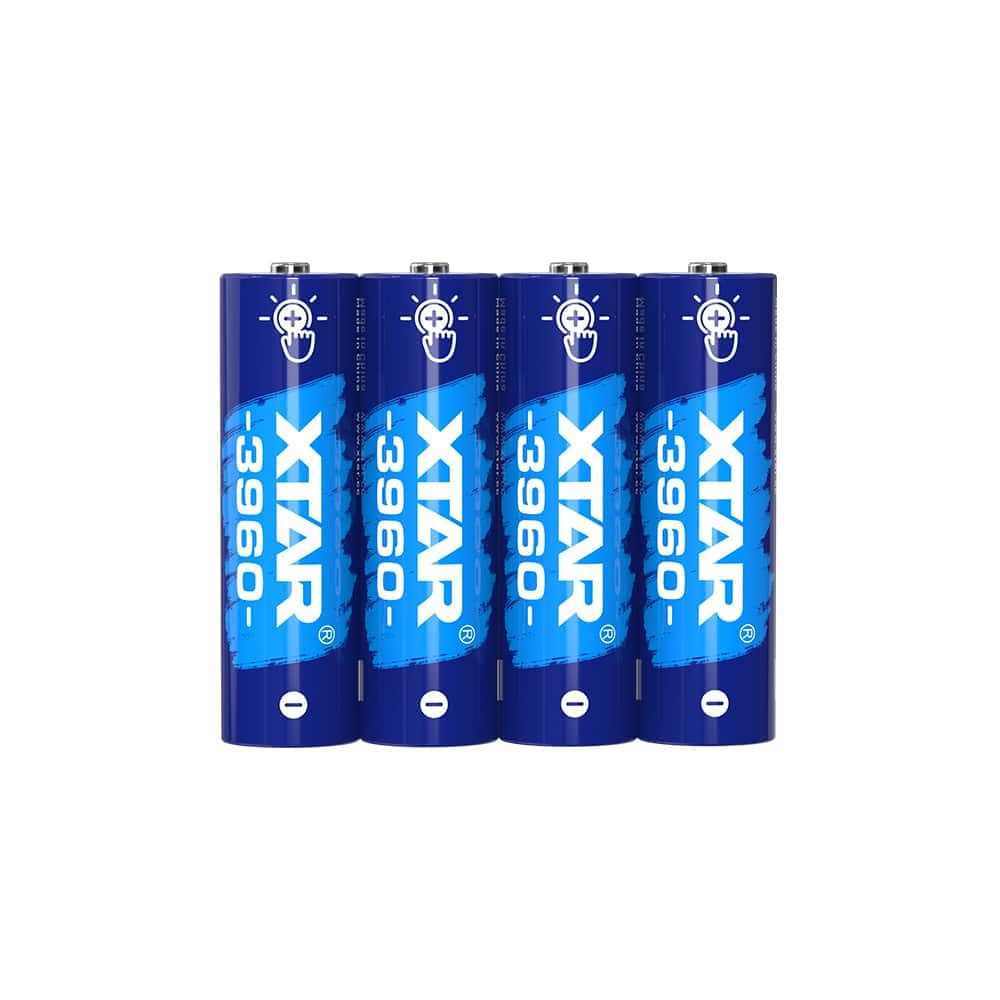 XTAR 4 x Wiederaufladbare Li-Ionen-Akkus AA 2500 mAh 3960 1,5 V