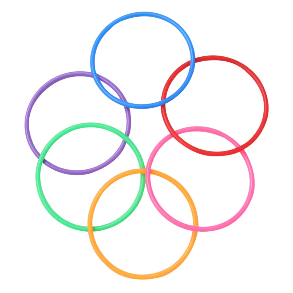 HEMOTON Plastic Ring Toys 18pcs Toss Rings Set for Boys and Girls Outdoor Random