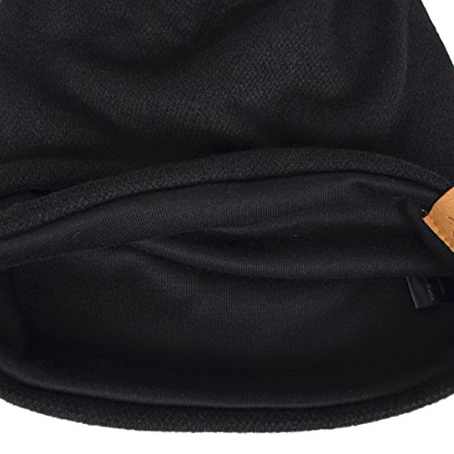 Vecry Men's Slouch Beanie Skull Cap Long Baggy Hip-Hop Winter Summer Hat (Black) #TOP2