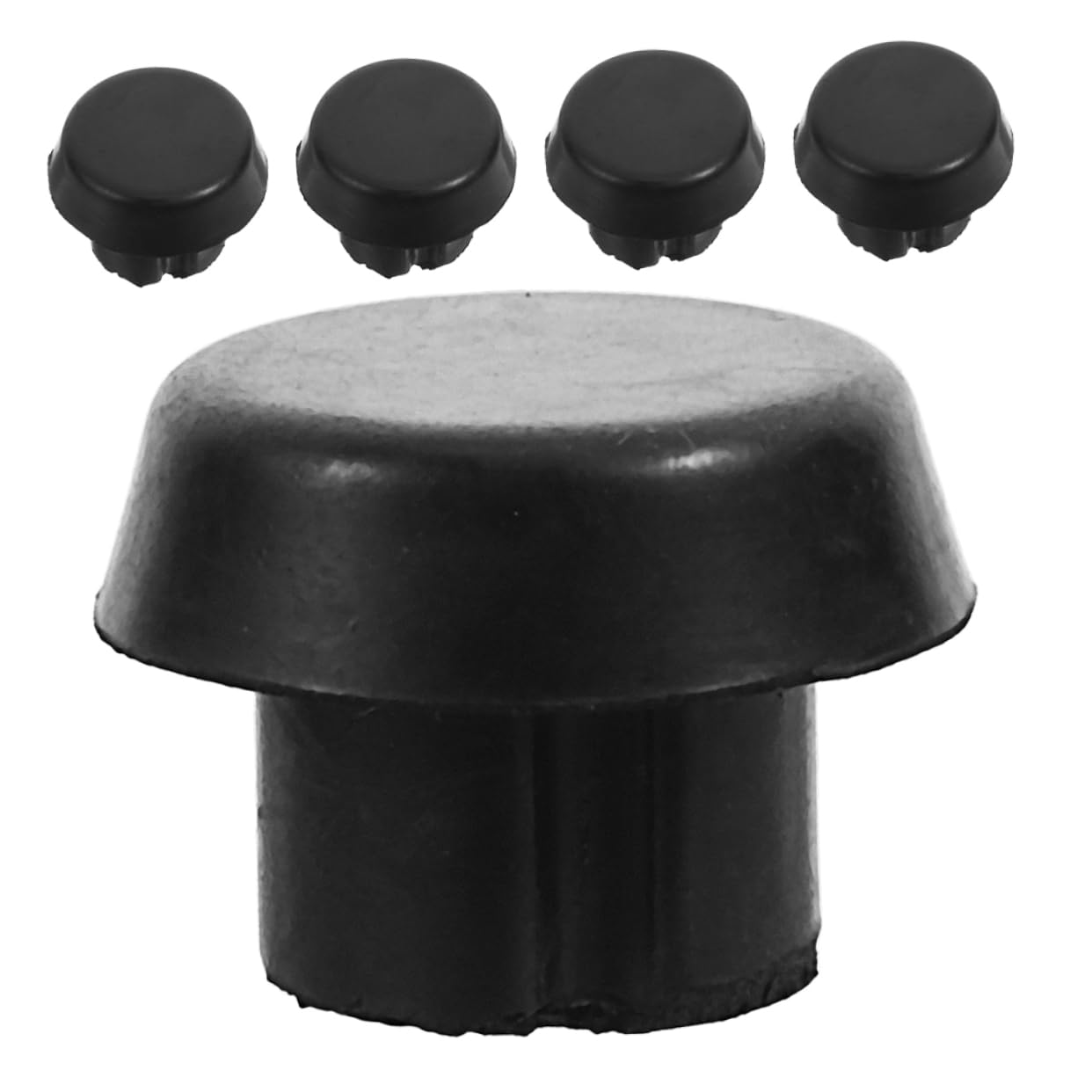 KOMBIUDA 5pcs Billiard Cue End Cap Billiards Pool Stick Cover Pool Cue Bottom Plugs for