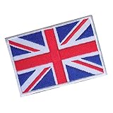 Lucky Patches, Parches, Bordado, Iron On Patch - Banderas, Banderines, Bancartas, Inglaterra, Reino Unido, UK 5 x 7 cm