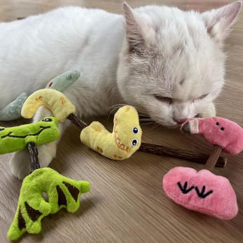 Miniatura 7 de 10 Piezas Juguetes Para Gatos - Juguetes Gatos Catnip Para Gatos, Palitos Masticables Matatabi Para Gatos, Suministros Para Gatos Que Se Pueden Usar Para Morder, Patear Y Dormir