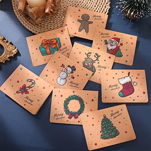 18Pcs Christmas Greeting Cards, Retro Creative Holiday Cards With Envelopes,Greeting Cards Bulk Vintage Diy, Vintage Christmas Cards Merry Christmas (9 Funny Designs) #TOP4