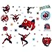 Kibi Stickers Muraux Spiderman Autocollants Chambre Decor Décoration Sticker Adhesif Mural Géant Répositionnable Stickers Muraux Enfants Spiderman