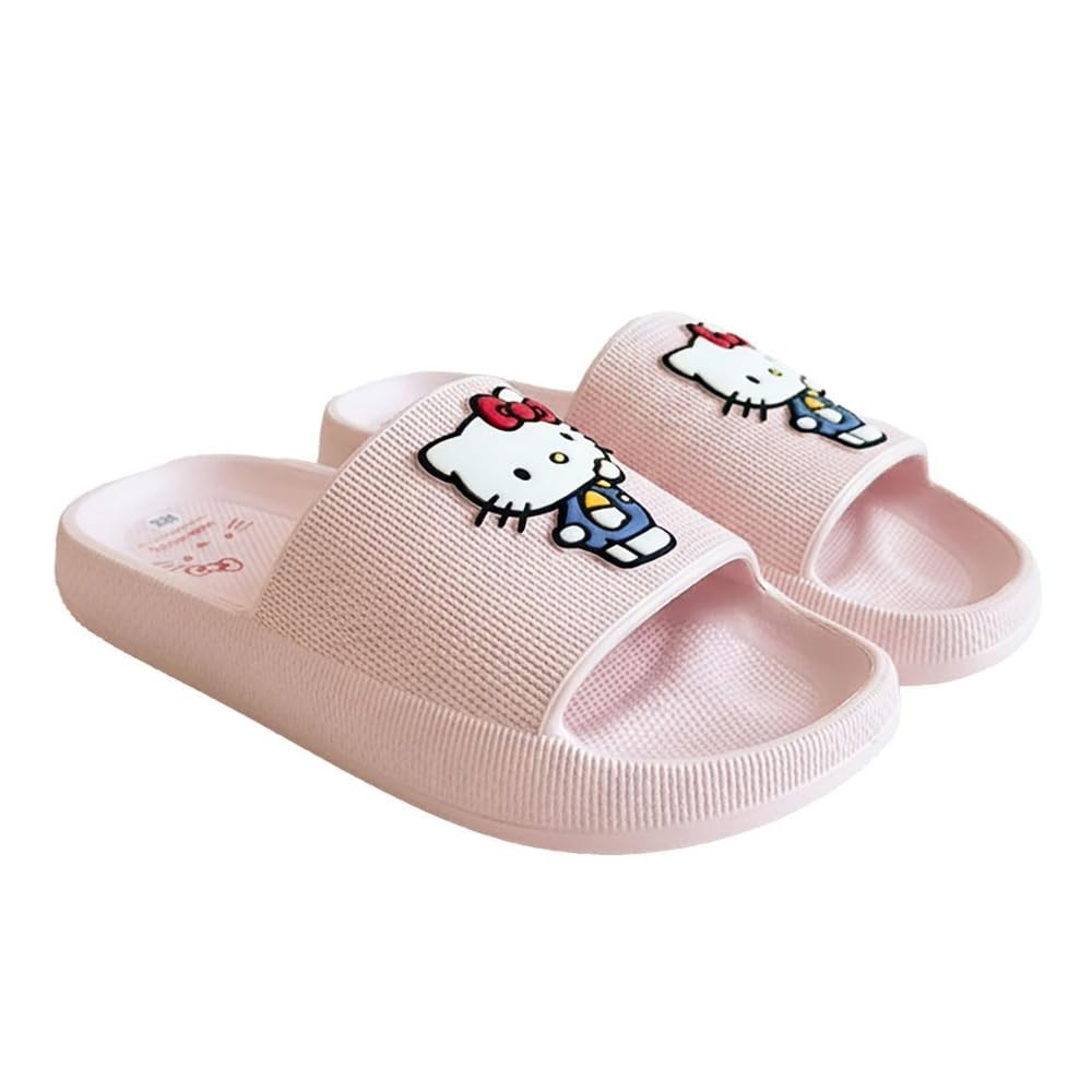 Eva Hello Kitty japonki dla chłopców i dziewcząt - antypoślizgowe sandały plażowe Hello Kitty dla dzieci, wygodne i lekkie klapki na basen, lato i do codziennego użytku