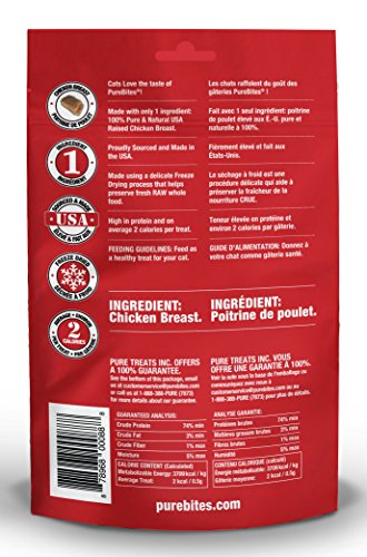 PureBites Freeze-Dried Cat Treats with Chicken Breast 1.09 oz - Image 3