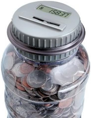 Shift 3 Auto-Count Digital Coin Bank - Automatically Totals up Your Savings - Works with All U.S. Coins