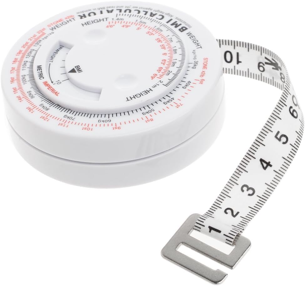 AVMPHD BMI Body Mass Index Tape 150 cm Measuring Calculator Diet Weight Loss Tape Ruler (B0CWTZRY3L) Amazon Price History, Amazon Price Tracker