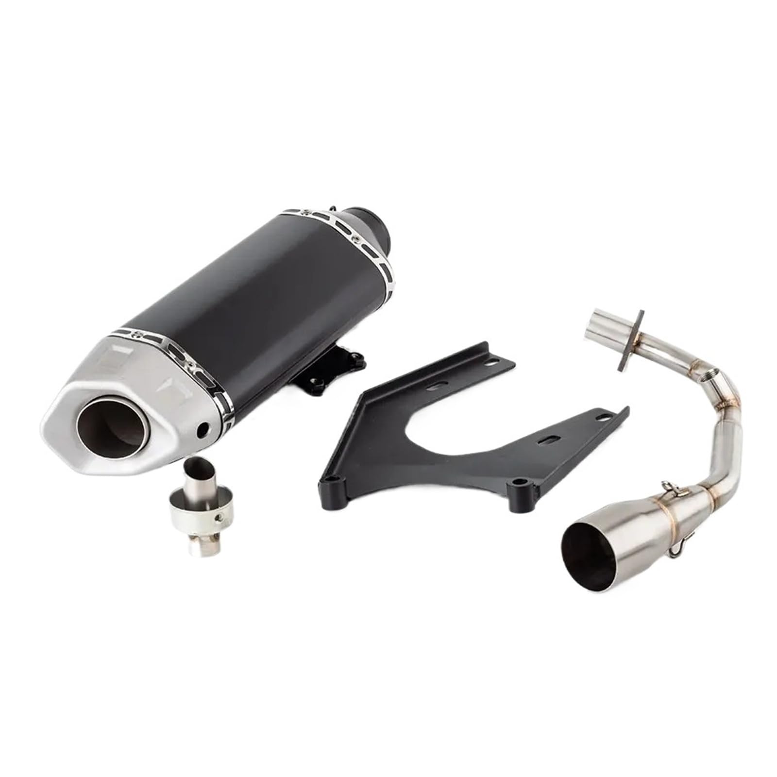 Motorrad Auspuff Komplette System Escape Für Sprint 125 Sprint 150 Primavera 125 Primavera 150 2017-2022 EndschalldäMpfer FüR Motorrad(Black)