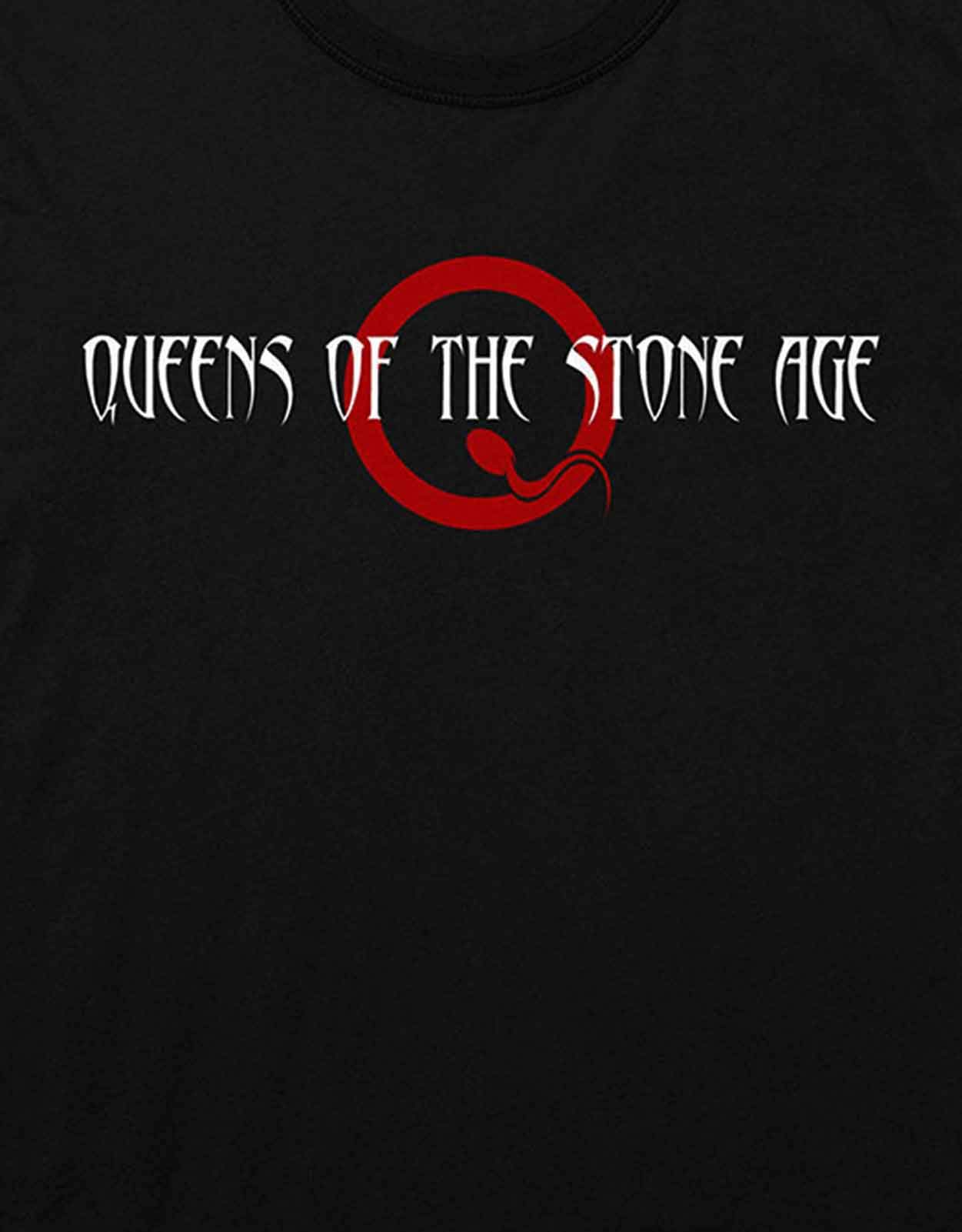 Queens Of The Stone Age T Shirt Text Band Logo Nouveau Officiel Homme Noir