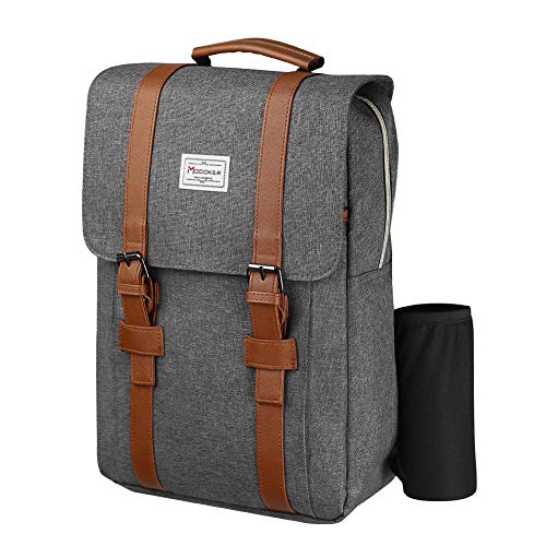 modoker vintage laptop backpack with usb charging port