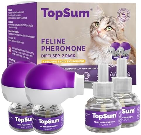 TopSum Cat Calming Pheromone Diffuser: Feline Pheromones Plug in ...