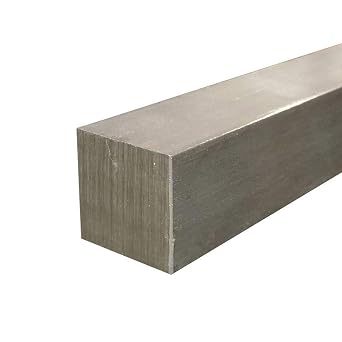 1/2" x 1/2" x 10", 303 Stainless Steel Square Bar, Cold Finished