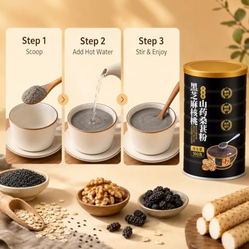 Substitut de repas sans additifs sésame multi-grains pour déjeuner rapide 500g
