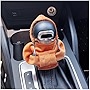 Car Gear Shift Cover,Automotive Interior Accessories Shift Boots & Knob Car Decor Accessories,Hooded Shirt Shift Knob Cover,Universal Gear Shift Knob Cover(Brown)