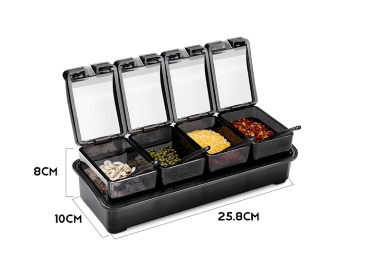 Set di barattoli per spezie, contenitore per condimenti, barattoli e bottiglie, saliera, spezie nizer, set condimenti da cucina, perfetto per erbe e spezie