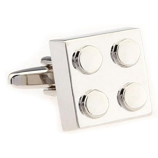 MRCUFF Building Block Pair of Cufflinks in a Presentation Gift Box & Polishing Cloth