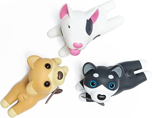 Miniatura 9 de Omoojee Tapón de puerta lindo tope de puerta para perro cuña decorativa para el hogar y la oficina 3 piezas