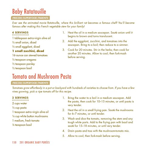 201 Organic Baby Purees: The Freshest, Most Wholesome Food Your Baby Can Eat! #TOP7