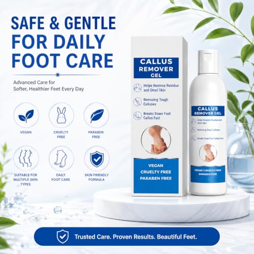 Image of Callus Remover Gel for Feet, Softening and Exfoliating Formula, Dry Rough Skin Care, 200ml, for Men and Women (1)