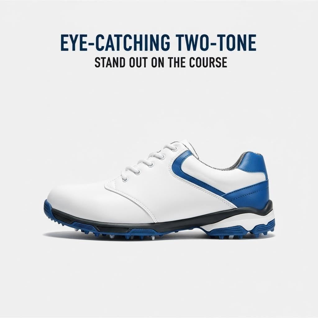 Chaussures de Golf Imperméables Anti-dérapantes avec des Crampons pour Les Hommes