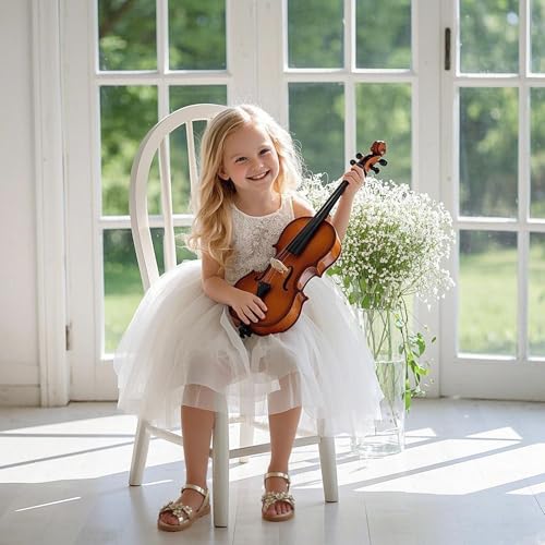 Kiderence Toddler Girls Pink Floral Sandals - Girls' Casual Flat Sandals with Ankle Strap2