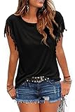 ❤ 【Características】: cuello redondo, sin mangas, color sólido, camiseta para mujer, blusas para mujer, túnicas, tops casuales,camisetas mujer,camisetas manga corta mujer,camisetas mujer verano,camisetas mujer manga corta,tops mujer.Hay diferentes tamaños y colores para que usted elija.