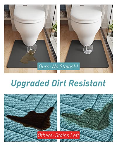 Cocoer Bath Mat-Bathroom Mat Bathroom Rug Absorbent Stain Resistant -Rubber Backed Thin Bath Mats For Bathroom Non Slip Quick Dry-Bathmat Bath Rug Contour Toilet Rug Toilet Mat For Bathroom U Shaped #TOP1