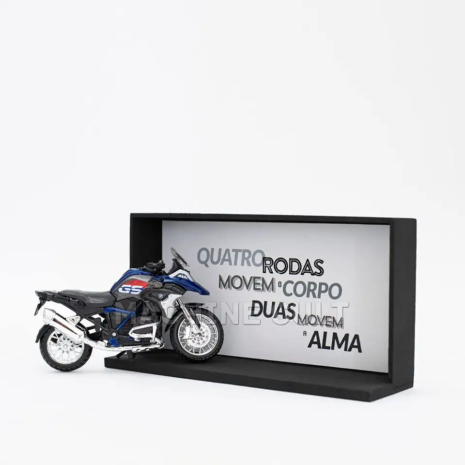 Miniatura Moto Big Trail Adventure R 1200 GS - Kit Motociclista