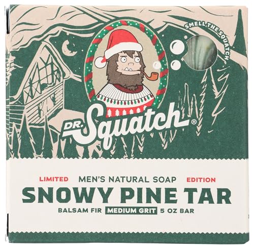 Soap Bar Snowy Pine Tar Dr. Squatch
