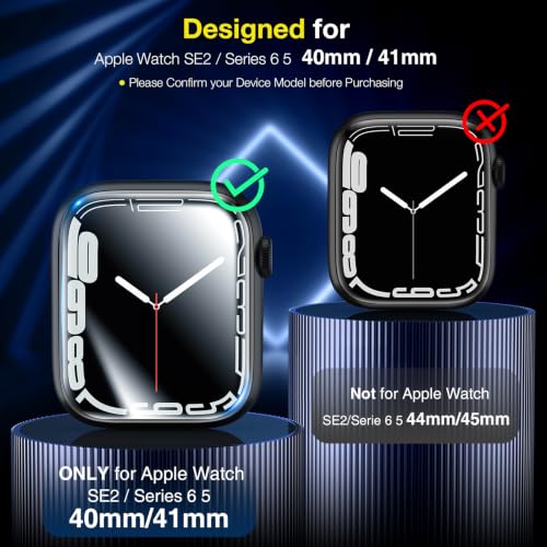 Image of LK [8 Pack Apple Watch 40mm Screen Protector Compatible for Apple Watch Series 6 /5 / SE 2 / SE 40mm Series 7 41mm, Self-Healing TPU Material, Scratch-Resistant, Bubble-Free, Ultra-Thin Film,