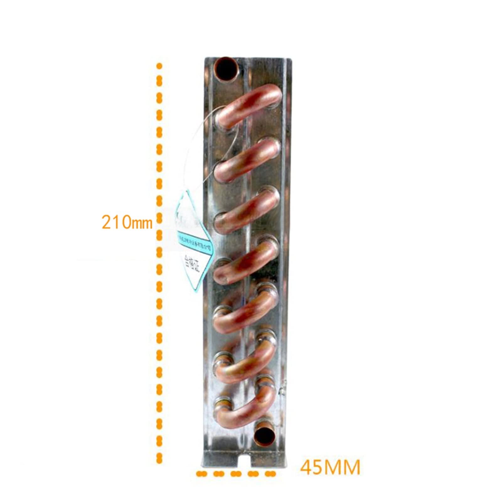 Radiatore di raffreddamento ad acqua in alluminio Radiatori alette for lavello in del congelatore Sistema refrigerazione condensatore 360-390W(205x45x210)