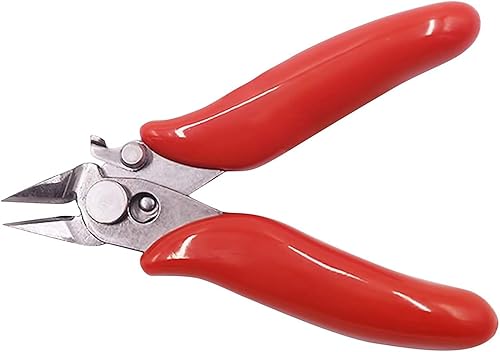 PULABO - Mini cortador de alambre de 3.5 pulgadas, alicates de corte lateral diagonal para hacer bobinas, joyería de bricolaje para el hogar,