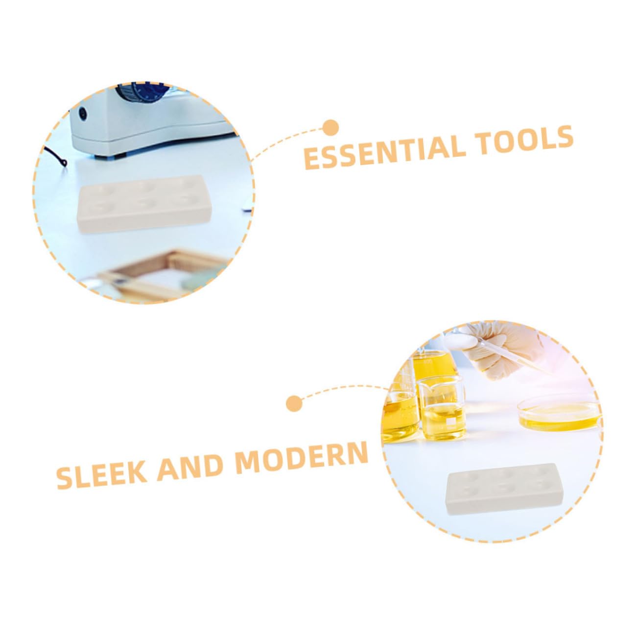 3pcs Porcelain Plates for Laboratory Testing Reaction Plates Wells for Accurate Scientific Experiments and Test Outcomes