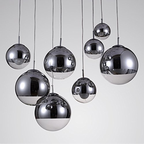 Lámpara de techo de cristal E27 ajustable para iluminación interior 7