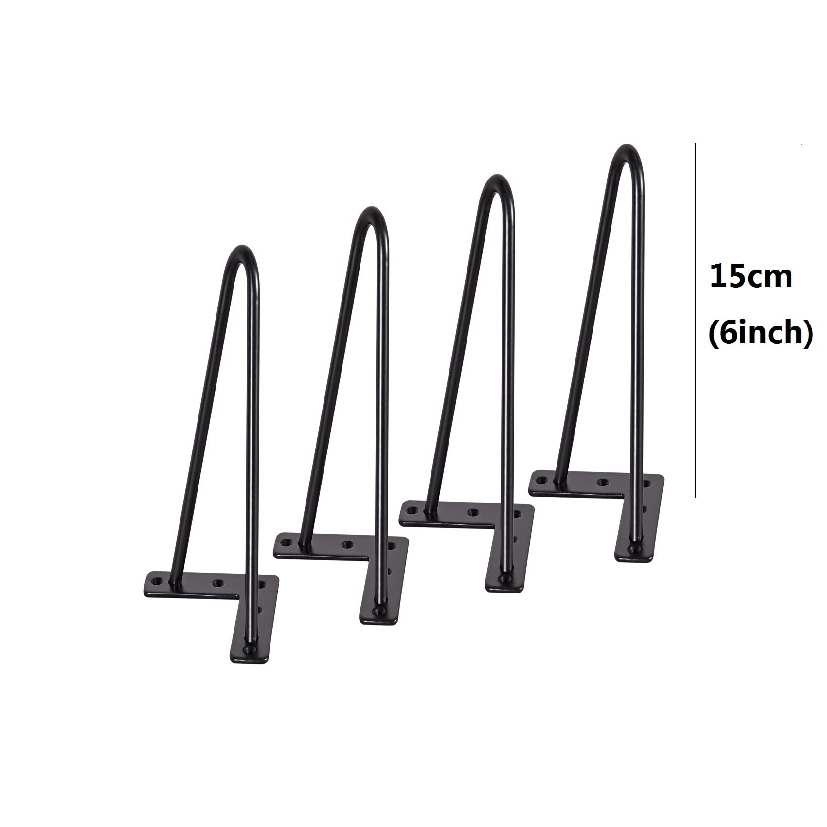 Buy 6" Hairpin Legs Solid Steel Furniture Table Leg, Heavy Duty Wrought