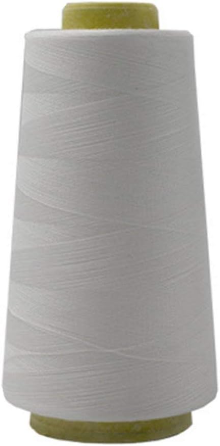 3000 Yards Industrial Overlocking Sewing Machine Polyester Thread white