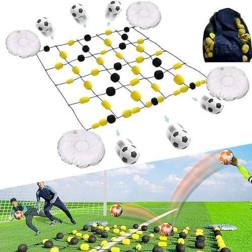 Soccer Goalkeeper Reflex Trainer with Multi-Angle Deflection