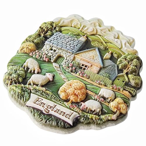 Imán decorativo para nevera 3D souvenir Inglaterra UK miniatura 3