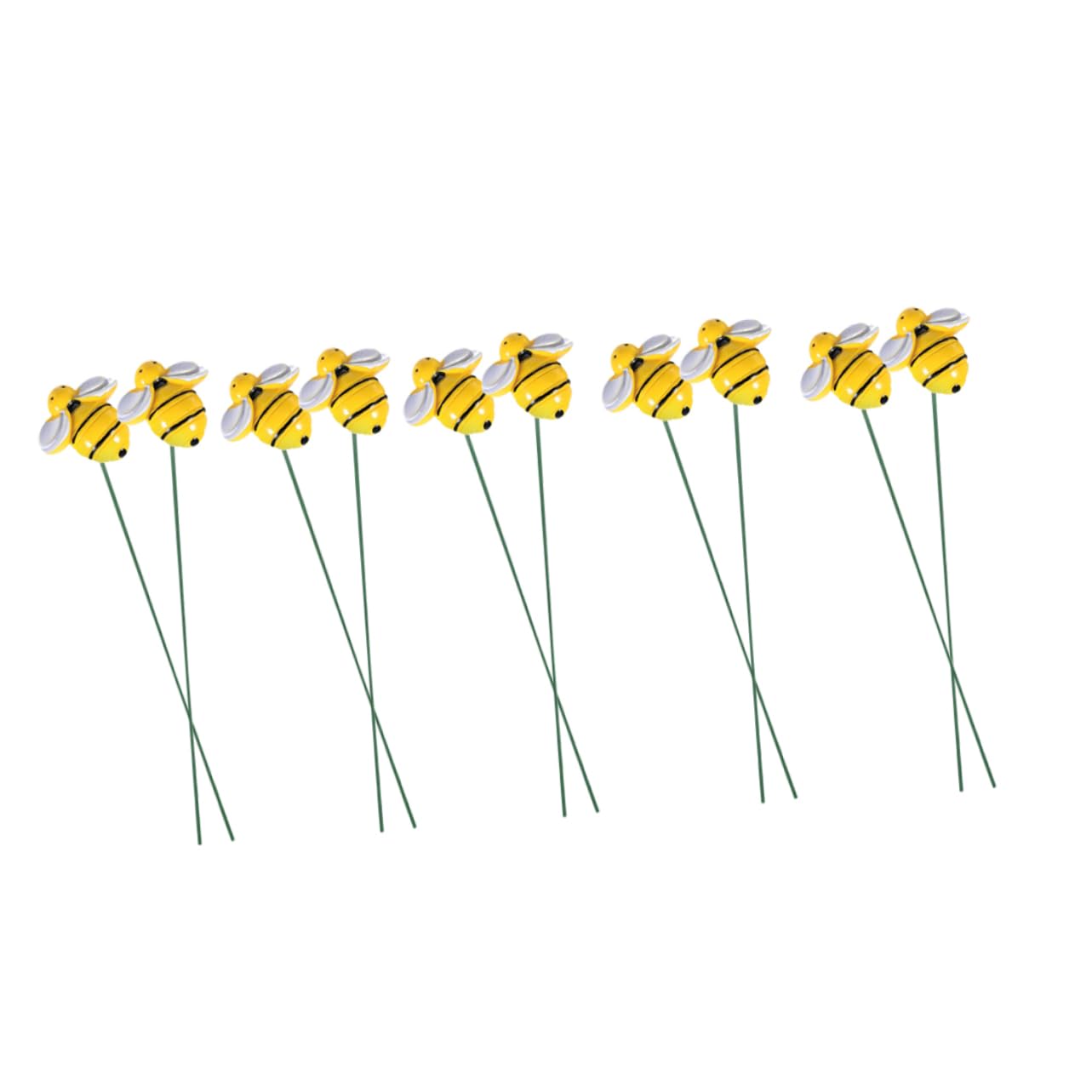 Toyvian 5 Sätze Garten Bienenstecker Für Blumentöpfe Dekorative Gartenstecker Für Und Außenbereich Für Gartenliebhaber 10 Stück * 5