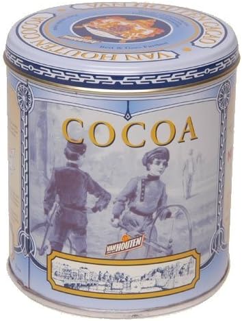 Van Houten Cocao , 100% cocoa belgian powder in tins size 8.8 Oz (250g) by Van Houten Cocao