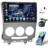 NHOPEEW Radio de Voiture 2+64G pour Mazda 5 2005 2010   Carplay sans Fil et Android Auto   Stéréo Android 13 de 9 Pouces avec WiFi EQ GPS Mirror Link FM RDS + Caméra de recul AHD et Microphone