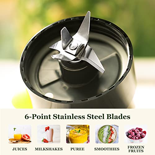 Redmond Personal Blender For Shakes And Smoothies, Powerful Smoothie Blender With 6-Point Stainless Steel Blade 2 X Travel Cups 20Oz Pulse Technology Bpa-Free #TOP2