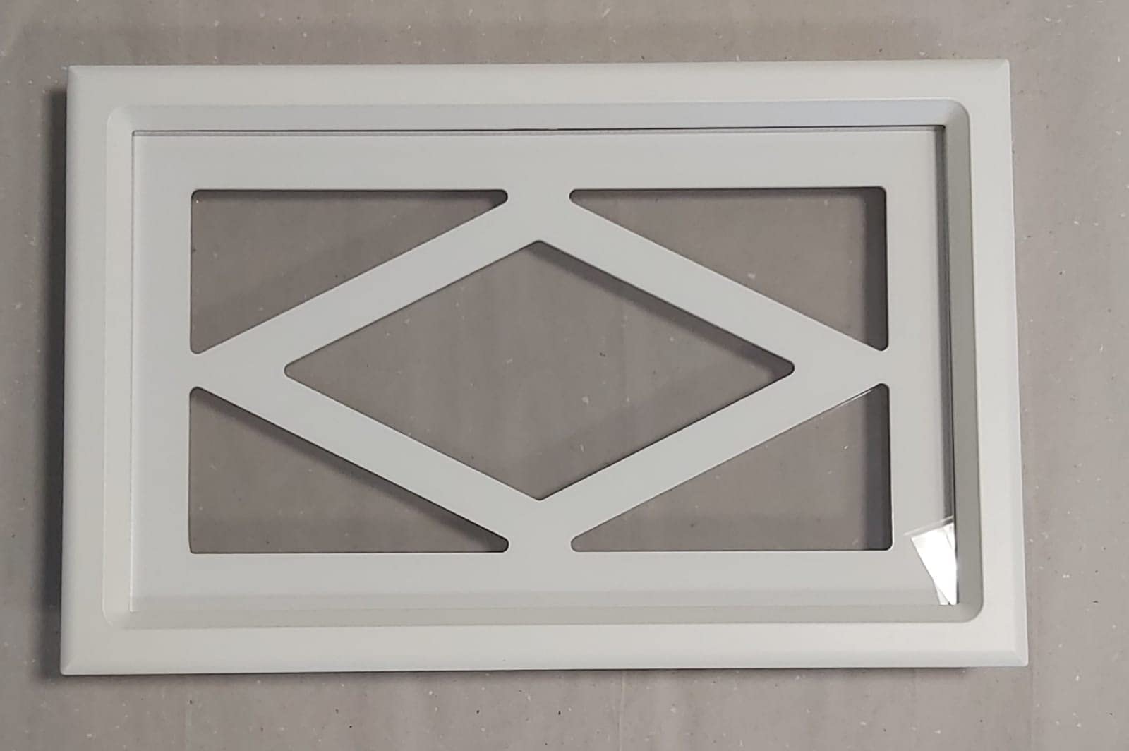 Garagentorfenster, Fenster für Garagentor Außenrahmen Farbe in RAL 9016 weiß