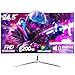 Gawfolk 24,5 Zoll Gaming Monitor mit Lautsprechern, 200 Hz PC Bildschirm FHD 1080P Rahmenlose Computermonitore, DisplayPort, HDMI, Augenpflege