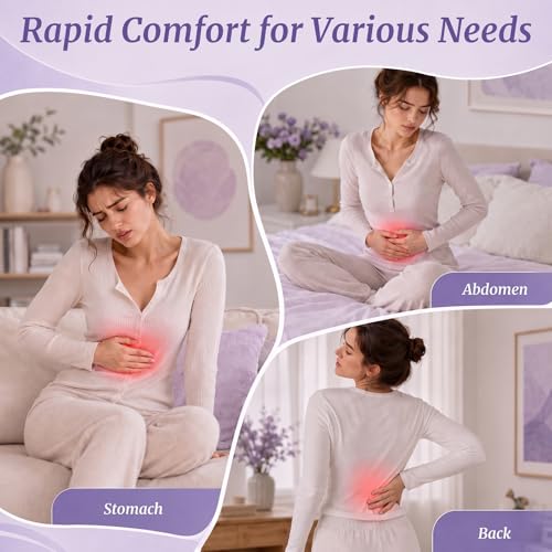 Image of Portable Heating Pad for Cramps Upgraded Cordless Electric Period Heat Pad for Back Menstrual Belt 6 Heat 6 Massage Mode Gifts for Women Girl Her Girlfriend