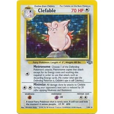 Pokemon Jungle Clefable Holo Card - Unlimited Maldives | Ubuy
