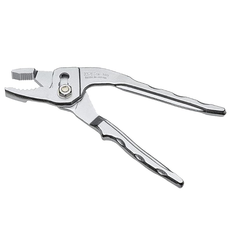 Alicate Ajustável IPS PLIERS SF-165 com Mola Interna, Cortador de Fios e Empunhadura Texturizada, 16,5 cm, Fabricado no Japão